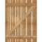 Ekena Millwork Spaced Board-n-Batten Shutters w/Z-Bar, Rough Sawn Western Red Cedar, 34 3/4"W x 46"H RBS06Z35X046RWR - alternate 4
